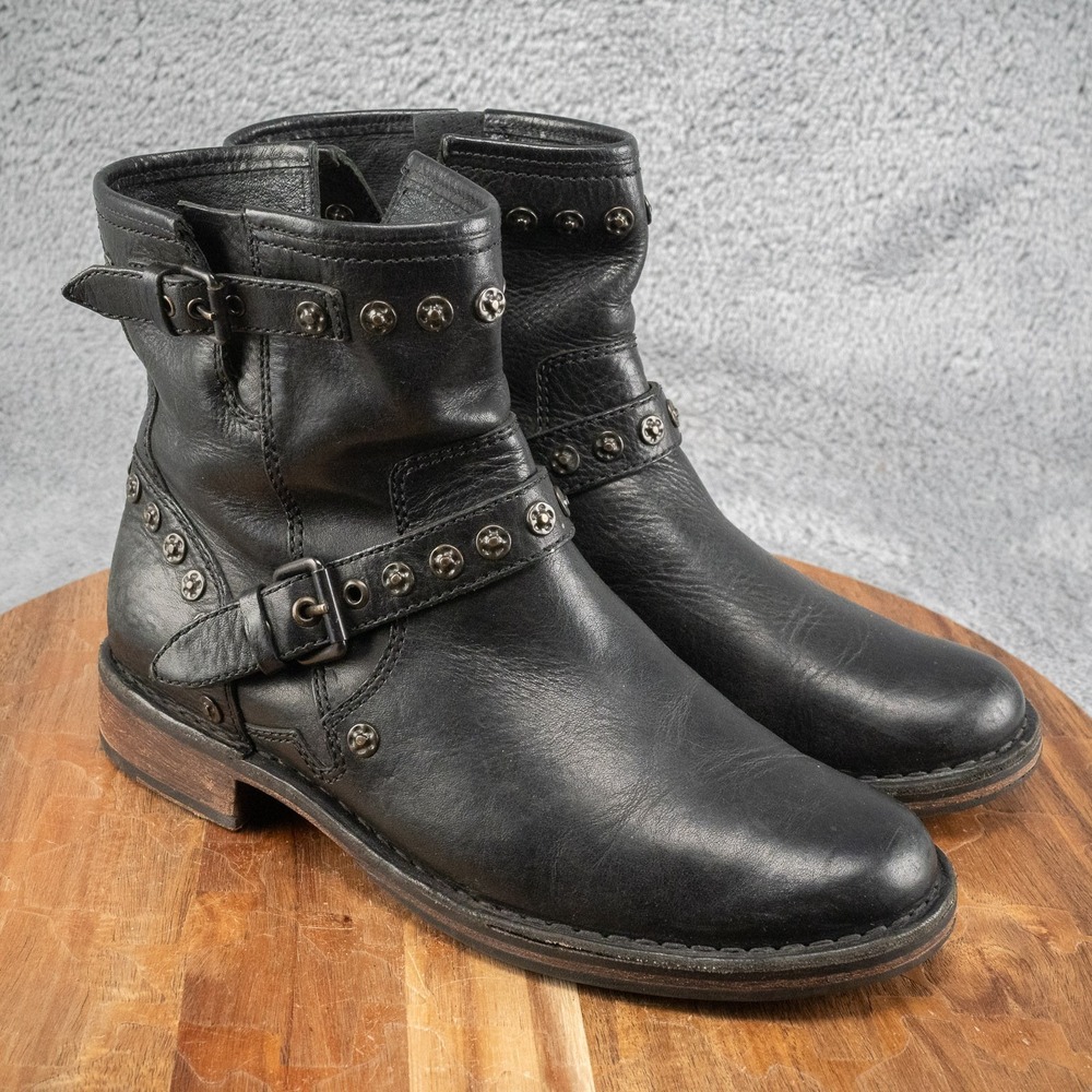 UGG® Australia Fabrizia Studs Black Motorcycle Boots SZ‎ 7